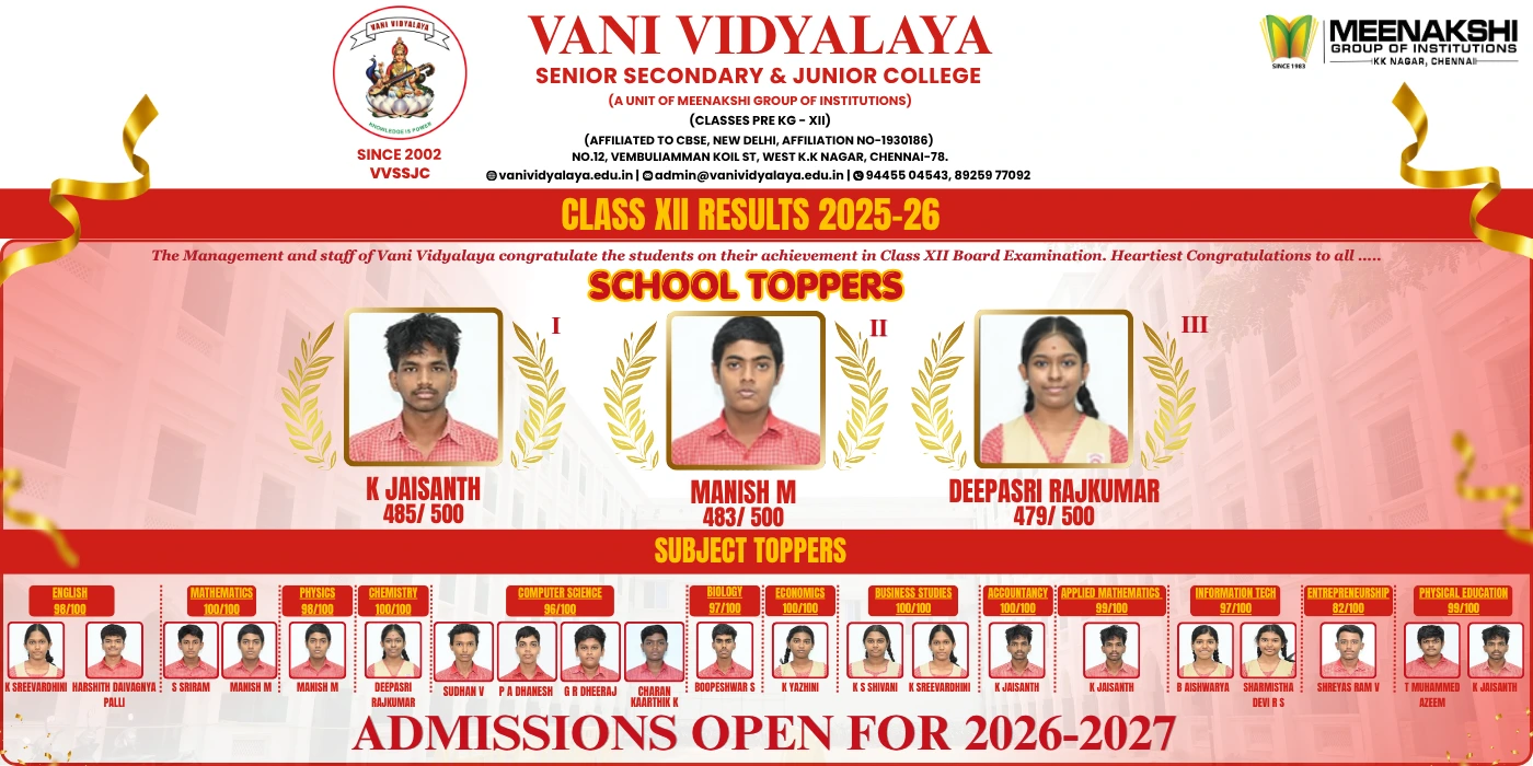 Vani 2026 XII Results