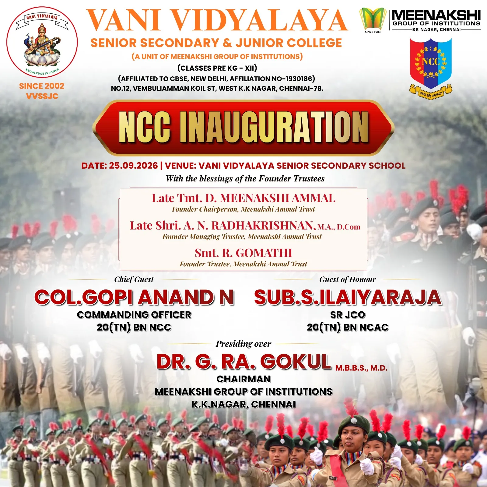 NCC Inaguration Day 2026